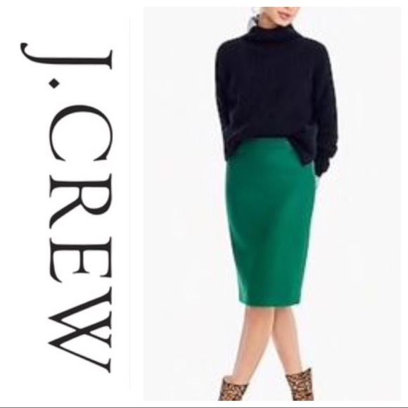 J. Crew pencil skirt in double-serge cotton. Size 6P - Picture 1 of 6
